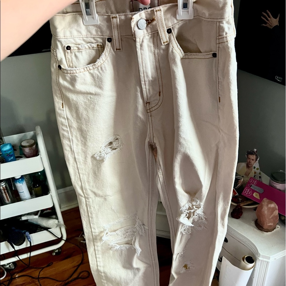 Urban outfitters BDG cream colored jeans